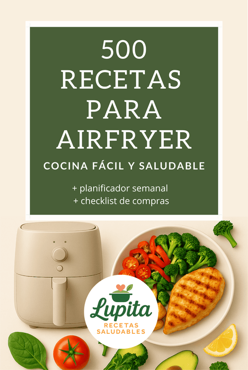 500 recetas para Airfryer+ planificador semanal +check list de compras