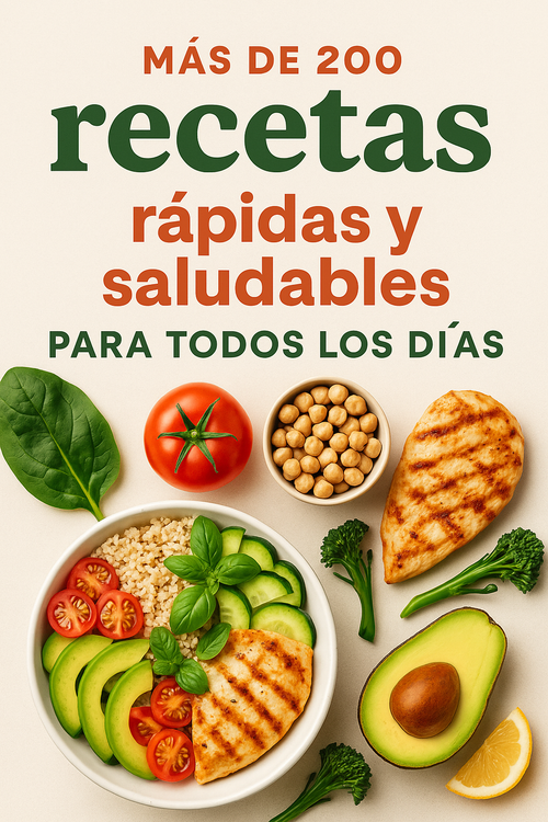 Más de 200 recetas saludables para todos los días
